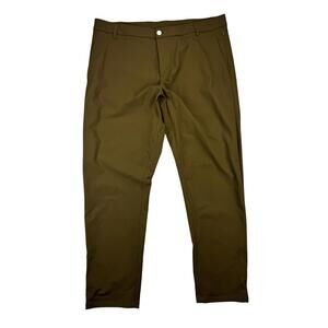 Lululemon ABC Slim Fit Trousers Brown Size 40 W | 32 L